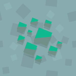 Dirty blue green squares 01 background. Free illustration for personal and commercial use.