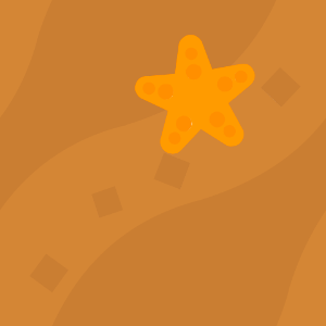 Orange wide stripe star background. Free illustration for personal and commercial use.