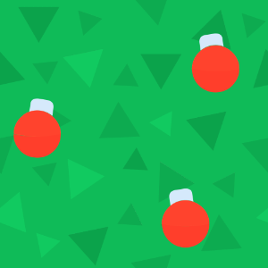 Green triangles xmas balls background. Free illustration for personal and commercial use.