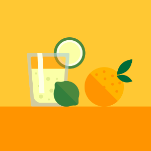 Food drink lemon orange. Free illustration for personal and commercial use.
