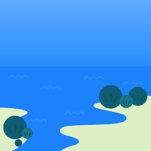 Landscape beach sea. Free illustration for personal and commercial use.