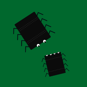 Monster suitcase spider. Free illustration for personal and commercial use.