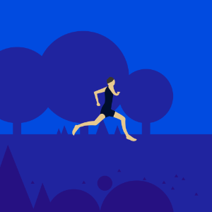 Sport running park. Free illustration for personal and commercial use.