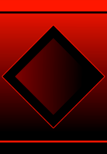 Red outlined square. Free illustration for personal and commercial use.