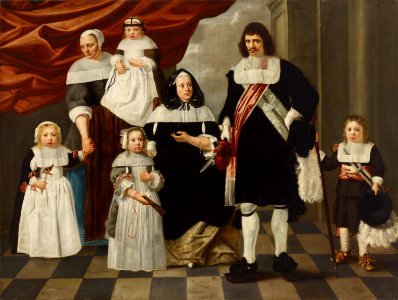 Nicolaes van Helt-Stockade (c.  / n. / ca. 1614–1669): Portrait of a Family / Perhemuotokuva / Familjeporträtt
