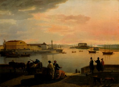 Silvestr Feodosievitš Štšedrin (1791–1830): A View from St. Petersburg / Näkymä Pietarista / Vy från Petersburg. Free illustration for personal and commercial use.