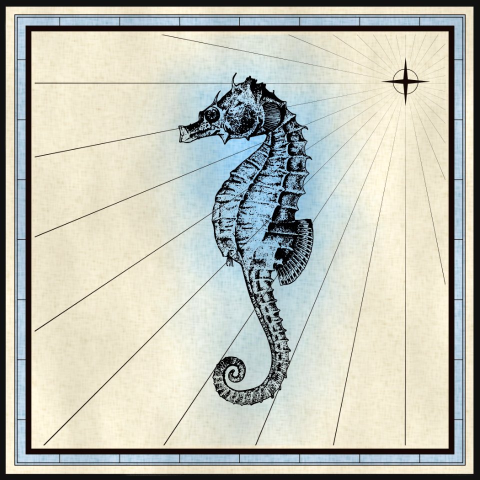 Seahorse. Free illustration for personal and commercial use.