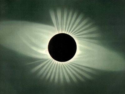 Total Eclipse of the Sun. Free illustration for personal and commercial use.