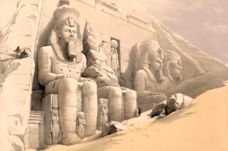 Great Temple of Abu Simbel. Free illustration for personal and commercial use.