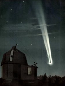 The Great Comet of 1881. Free illustration for personal and commercial use.