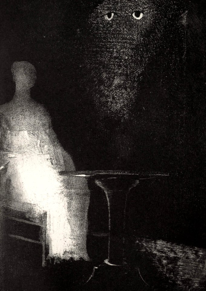 Misty Outline of a Human Figure