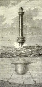 Floating Lighthouse, Liverpool. Free illustration for personal and commercial use.