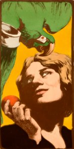 Woman with Parrot