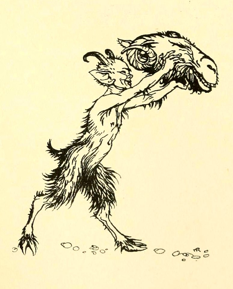 Satyr with Ram’s Head - Free Stock Illustrations | Creazilla