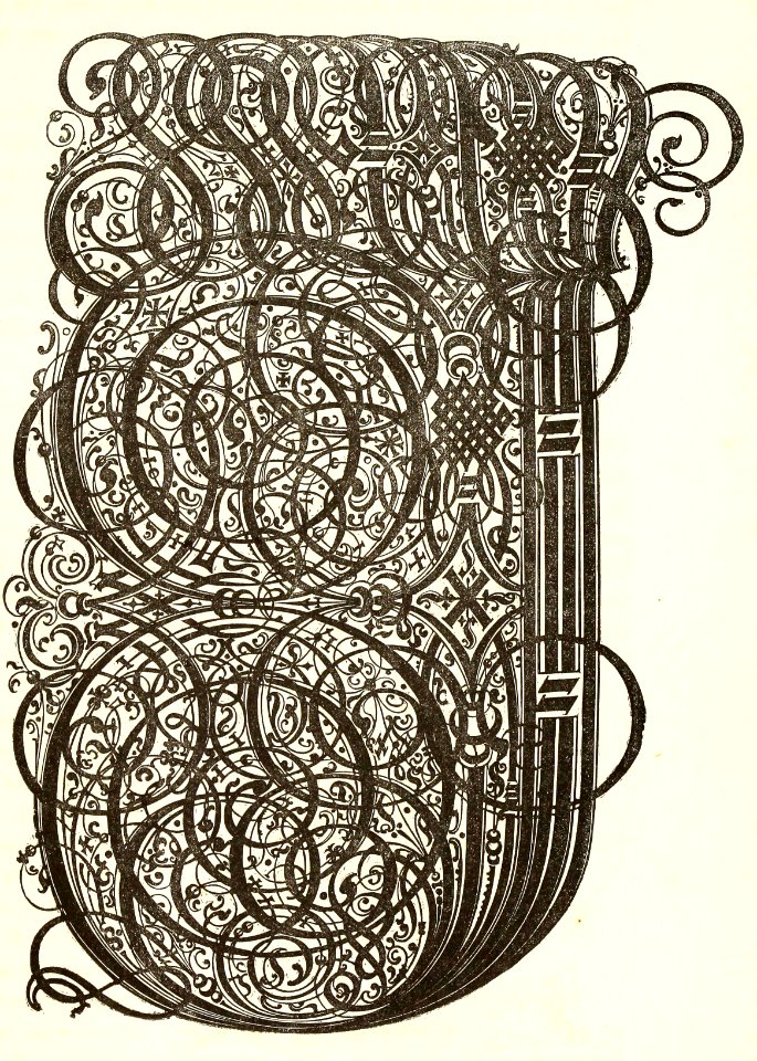 Calligraphed Initial J