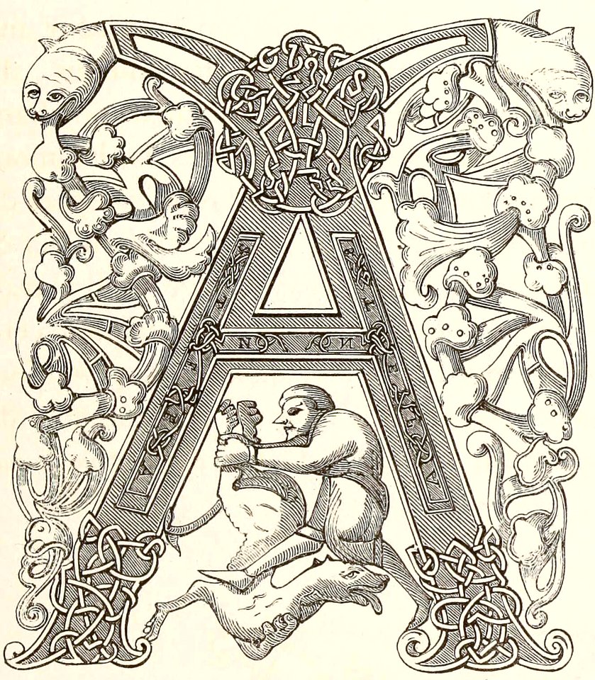 Carolingian Initial A