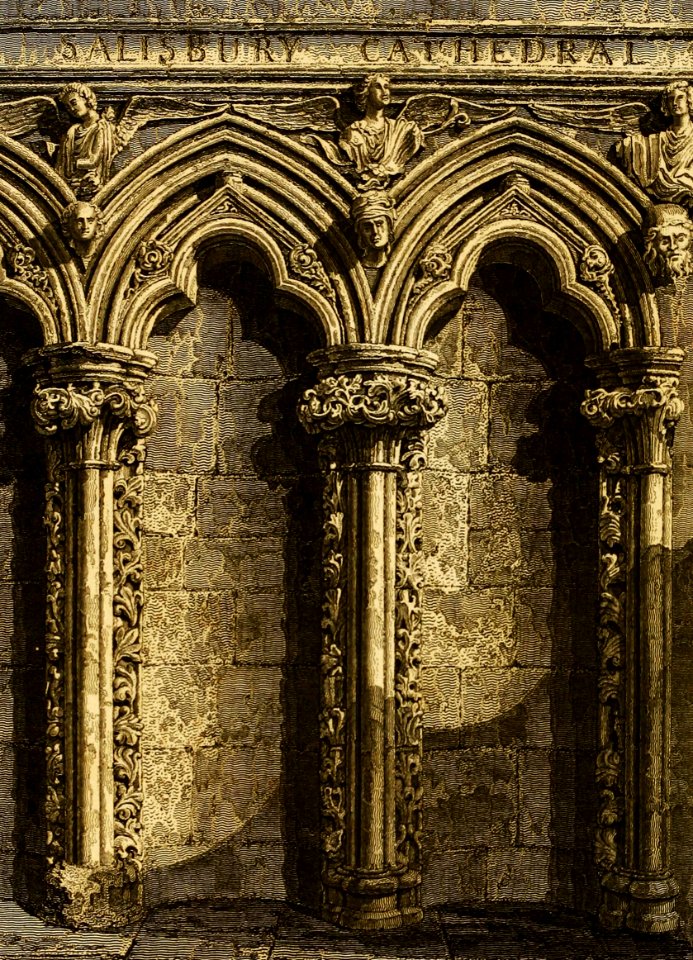 Salisbury Cathedral—Old Organ Screen