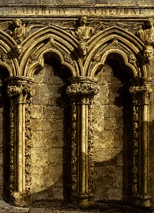 Salisbury Cathedral—Old Organ Screen. Free illustration for personal and commercial use.