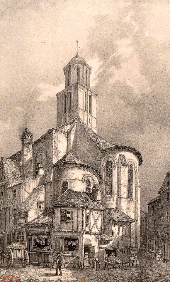 Surroundings of Trinity Church, Angers