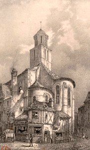 Surroundings of Trinity Church, Angers