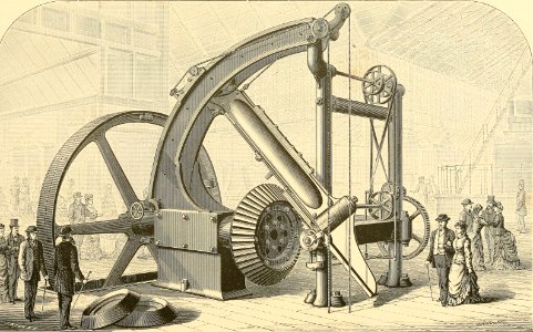 Corliss Bevel Gear Cutter. Free illustration for personal and commercial use.