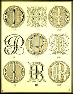 Ciphers—IO, IP, IQ…. Free illustration for personal and commercial use.