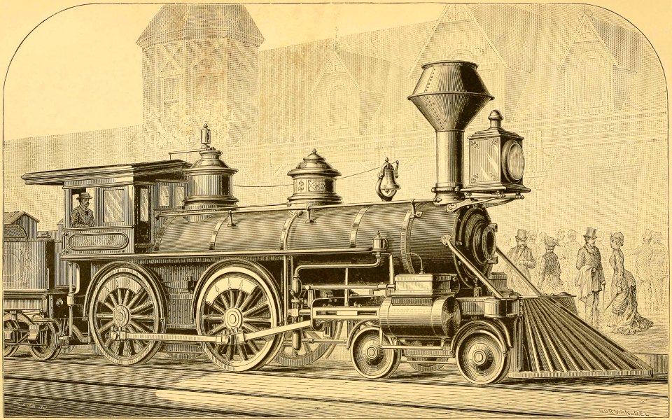 American Locomotive. Free illustration for personal and commercial use.