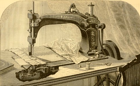 Wheeler & Wilson Sewing Machine. Free illustration for personal and commercial use.