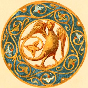 Thirteenth-Century Enamel. Free illustration for personal and commercial use.