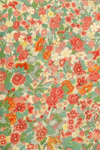 Floral Pattern from a China Bottle