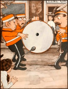 Band on Parade. Free illustration for personal and commercial use.