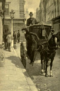 Hansom Cab. Free illustration for personal and commercial use.