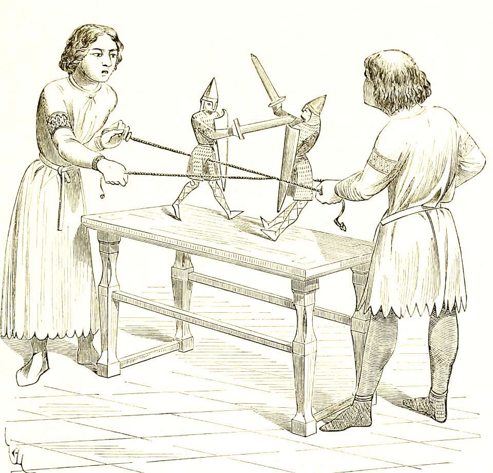 Boys Playing with Puppets