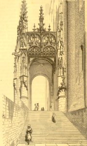 South Gate of Albi Cathedral. Free illustration for personal and commercial use.