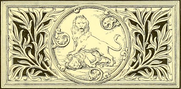 Illustrated Heading with Lions