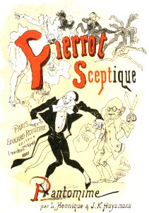 Pierrot sceptique—Illustrated Title. Free illustration for personal and commercial use.