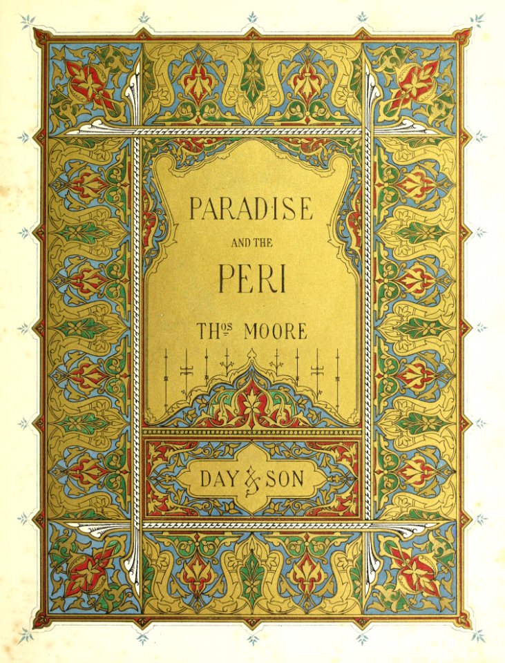 Paradise and the Peri—Illuminated Title