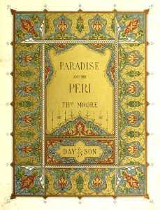 Paradise and the Peri—Illuminated Title. Free illustration for personal and commercial use.