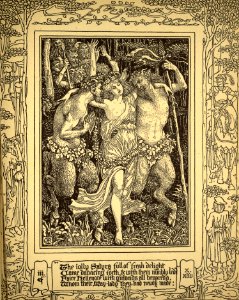 Jolly Satyrs. Free illustration for personal and commercial use.