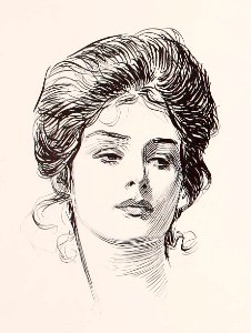 Gibson Girl Portrait. Free illustration for personal and commercial use.