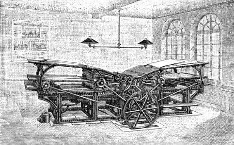 Marinoni Printing Press with Two Feeders