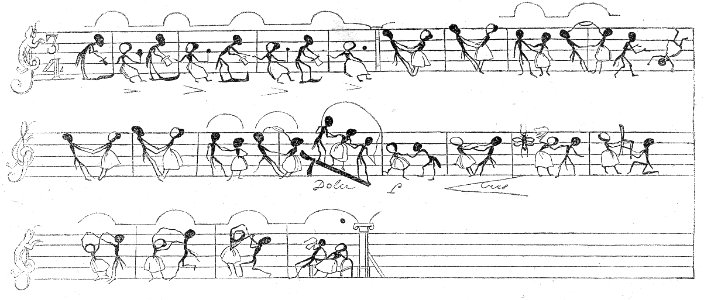 Music Score by J.-J. Grandville: A Waltz. Free illustration for personal and commercial use.