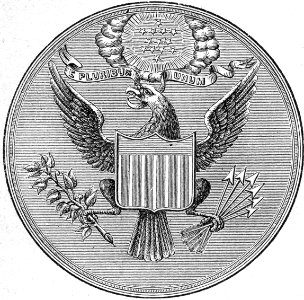 Great Seal of the United States. Free illustration for personal and commercial use.
