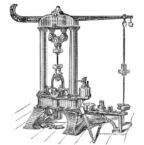 Riehle Testing Machine. Free illustration for personal and commercial use.