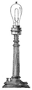Edison Lamp on Its Base