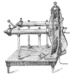 Ramsden Friction Machine. Free illustration for personal and commercial use.