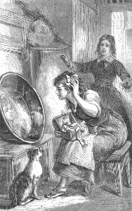 Girl Doing her Hair