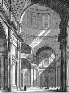 Interior of Saint Paul’s Cathedral. Free illustration for personal and commercial use.