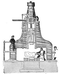 Nasmyth’s Steam Hammer. Free illustration for personal and commercial use.