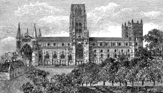 Durham Cathedral. Free illustration for personal and commercial use.